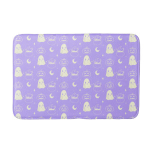 Tapis De Bain Cute Halloween Boo Ghost Motif