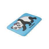 Tapis De Bain Cute happy panda bear with flower cartoon (Angle)