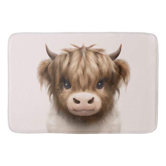 Tapis De Bain Cute Highlands Scottish Cow (Devant)
