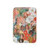Tapis De Bain Cute International Women's Day Floral (Devant (Vertical))