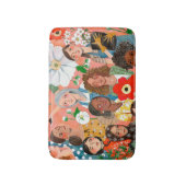 Tapis De Bain Cute International Women's Day Floral (Devant (Vertical))