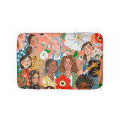 Tapis De Bain Cute International Women's Day Floral (Devant)