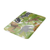 Tapis De Bain Cute Jungle Animaux Safari Garçon | Fille (Angle)