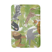 Tapis De Bain Cute Jungle Animaux Safari Garçon | Fille (Devant (Vertical))