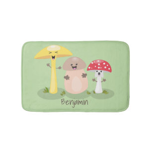 Tapis De Bain Cute kawaii champignon champignon toadstool