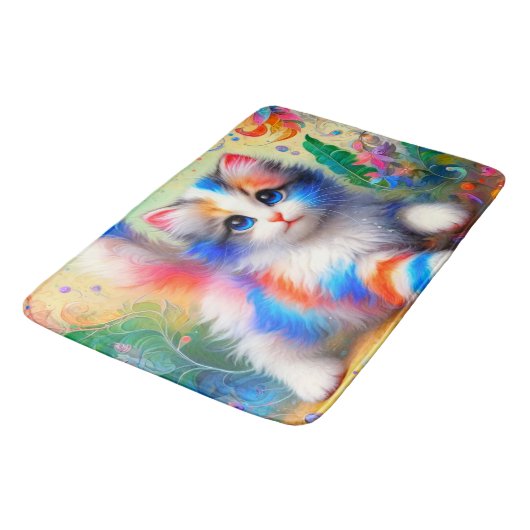 Tapis De Bain Cute Kitten (Angle)