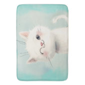 Tapis De Bain Cute Kitten blanc (devant Vertical)