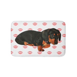Tapis De Bain Cute Little Dachshund Design Bath Mat