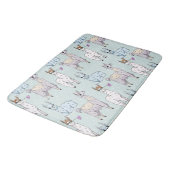Tapis De Bain Cute Llama Motif Pois (Angle)