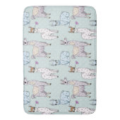 Tapis De Bain Cute Llama Motif Pois (devant Vertical)