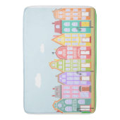 Tapis De Bain Cute Maisons Pastel Bath Mat (devant Vertical)