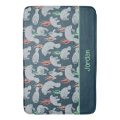 Tapis De Bain Cute Manatees Vie marine Animaux Motif (devant Vertical)