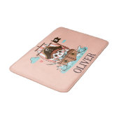 Tapis De Bain Cute marin pirate enfant et bateau pirate (Angle)