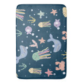 Tapis De Bain Cute Marine Vie Motif sans joint (devant Vertical)