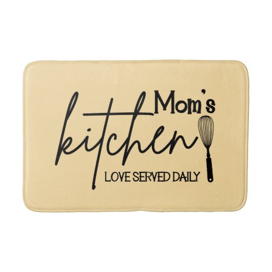 Tapis De Bain Cute Mom's kitchen word art (Devant)