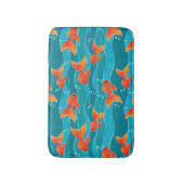 Tapis De Bain Cute Motif de natation Goldfish & Water (Devant (Vertical))