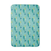 Tapis De Bain Cute Motif de poisson vert Turquoise (Devant (Vertical))