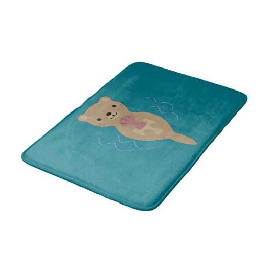 Tapis De Bain Cute Otter (Angle)