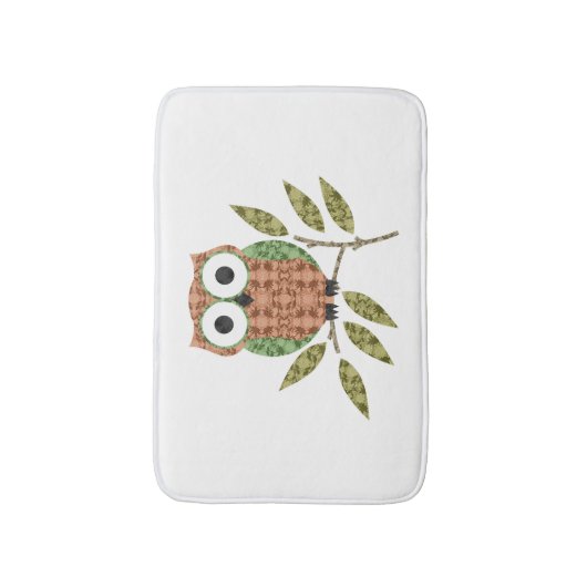 Tapis De Bain Cute Owl Bath Mat (Devant (Vertical))