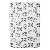 Tapis De Bain Cute Pandas Motif (devant Vertical)