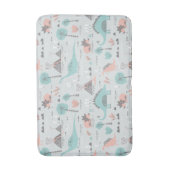 Tapis De Bain Cute Pastel Dinosaur Motif (Devant (Vertical))