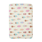 Tapis De Bain Cute Pastel Motif de crème glacée (Devant (Vertical))