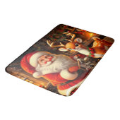 Tapis De Bain Cute Père Noël et Reindeer (Angle)
