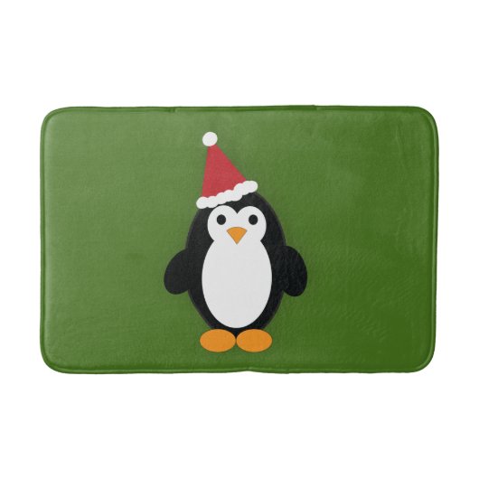 Tapis De Bain Cute Père Noël Penguin (Devant)