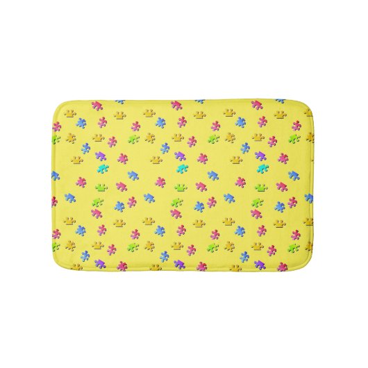 Tapis De Bain Cute pièce de pièce de bain de Puzzle (Devant)