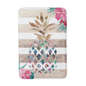 Tapis De Bain Cute Pineapple or rayé design (Devant (Vertical))
