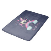 Tapis De Bain Cute Rainbow Unicorn Girl (Angle)