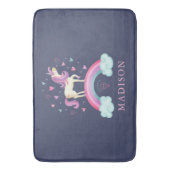 Tapis De Bain Cute Rainbow Unicorn Girl (devant Vertical)