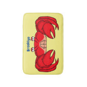 Tapis De Bain Cute red crab cartoon (Devant (Vertical))