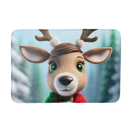 Tapis De Bain Cute Reindeer (Devant)