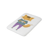 Tapis De Bain Cute renard avec tasse de thé (Angle)