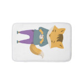 Tapis De Bain Cute renard avec tasse de thé (Devant)