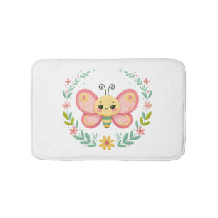 Tapis De Bain Cute, ressort/papillon