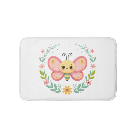 Tapis De Bain Cute, ressort/papillon (Devant)