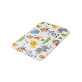 Tapis De Bain Cute Safari Animaux Nursery Motif (Angle)