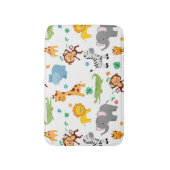 Tapis De Bain Cute Safari Animaux Nursery Motif (Devant (Vertical))