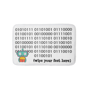 Tapis De Bain Cute salle de bain Robot
