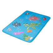 Tapis De Bain Cute Sea Creatures Bath Mat (Angle)