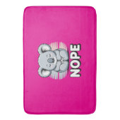 Tapis De Bain Cute Sleeping Koala “Nope” Funny Cartoon (devant Vertical)