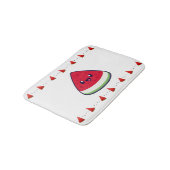 Tapis De Bain Cute Smiling Kawaii Watermelon (Angle)