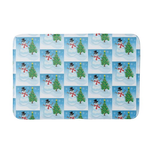 Tapis De Bain Cute Snowman (Devant)