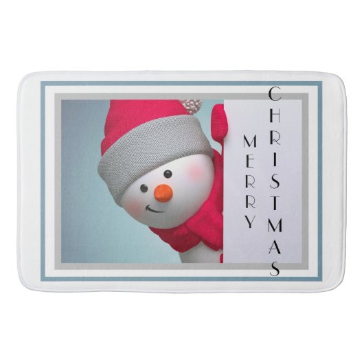 Tapis De Bain Cute Snowman (Devant)
