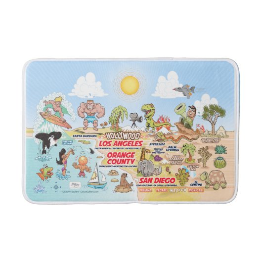 Tapis De Bain Cute SoCal Bath Mat (Devant)