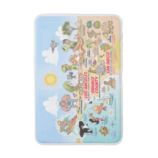 Tapis De Bain Cute SoCal Bath Mat (Devant (Vertical))