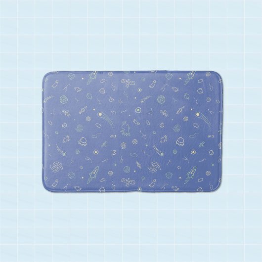 Tapis de bain Cute Space Doodle