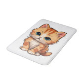 Tapis De Bain Cute tabby Chat (Angle)